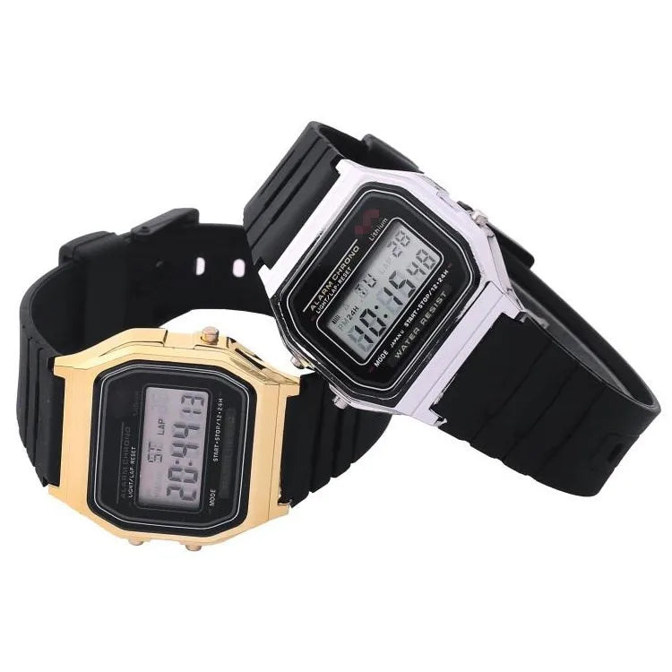 Luxury Gold Digital Women Watches Ultra-thin Sport LED Electronic Wrist Watch Luminous Clock Ladies Watch Girls montre femme