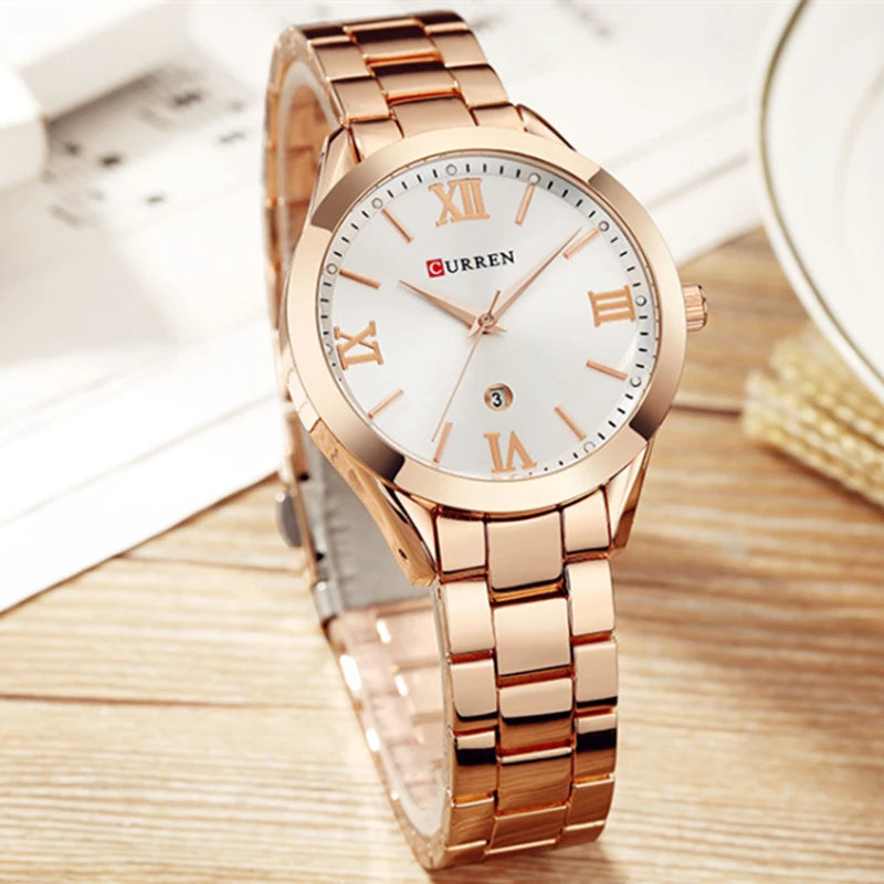 CURREN Watch Women Watches Ladies 9007 Steel Women's Bracelet Watches Female Clock Relogio Feminino Montre Femme