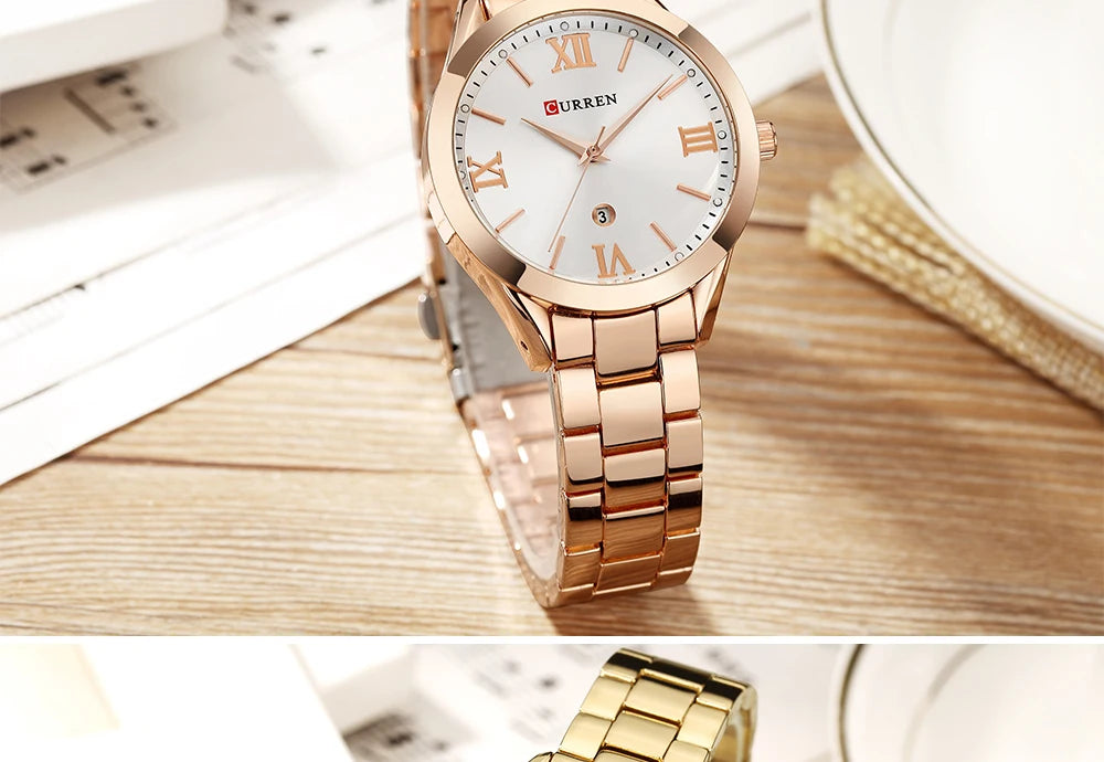 CURREN Watch Women Watches Ladies 9007 Steel Women's Bracelet Watches Female Clock Relogio Feminino Montre Femme