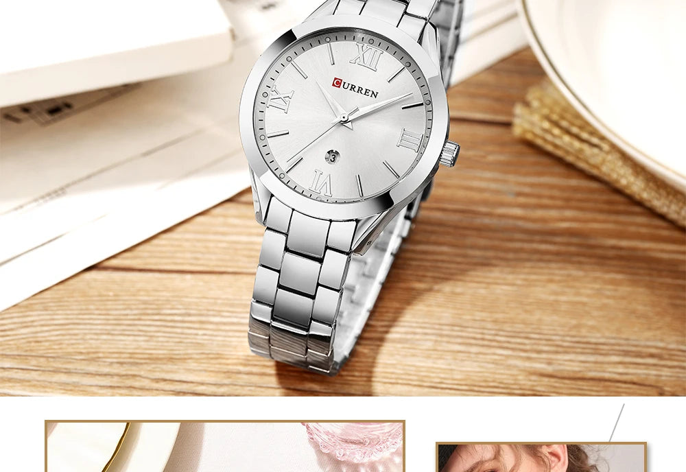 CURREN Watch Women Watches Ladies 9007 Steel Women's Bracelet Watches Female Clock Relogio Feminino Montre Femme