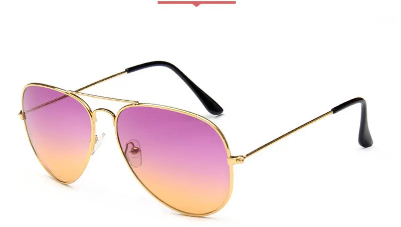 LeonLion 2023 Double Colors Gradient Sunglasses Women Alloy Mirror Glasses Lady Retro Metal Glasses Lunette De Soleil Femme