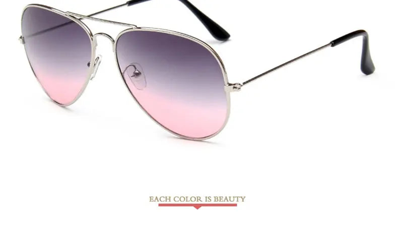 LeonLion 2023 Double Colors Gradient Sunglasses Women Alloy Mirror Glasses Lady Retro Metal Glasses Lunette De Soleil Femme