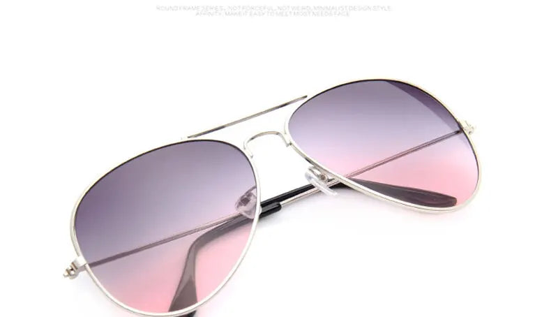 LeonLion 2023 Double Colors Gradient Sunglasses Women Alloy Mirror Glasses Lady Retro Metal Glasses Lunette De Soleil Femme