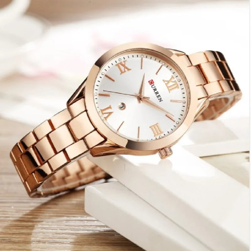 CURREN Watch Women Watches Ladies 9007 Steel Women's Bracelet Watches Female Clock Relogio Feminino Montre Femme