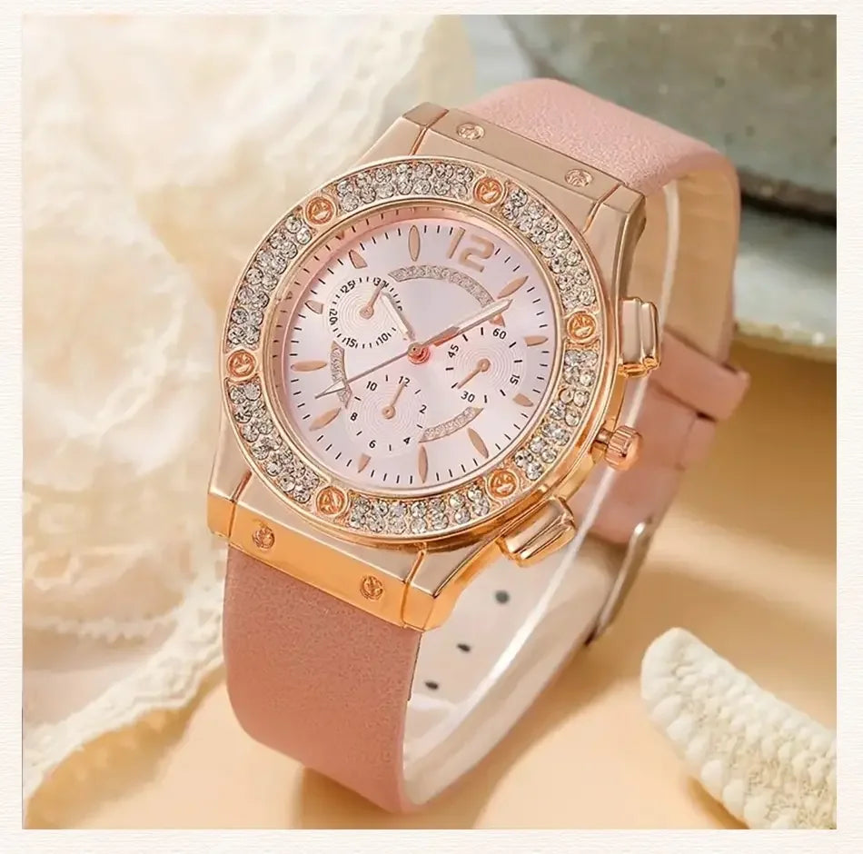 2pcs Set Womens Butterfly Watches Ladies Fashion Watch New Simple Casual Women Analog WristWatch Bracelet Gift