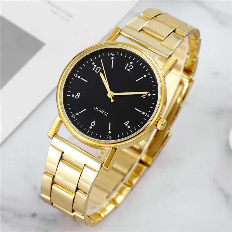 Simple Quartz Wristwatch Ladies Quartz Watch Stainless Steel Luminous Dial Leisure Fashionable Watch Reloj Mujer Montre Femmes