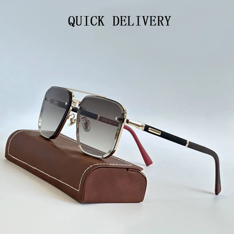 2024 Square Sunglasses For Men Luxe Vintage Designer Sunglasses Women Fashion Glasses Gafas De Sol Hombre Lunette Soleil Femme