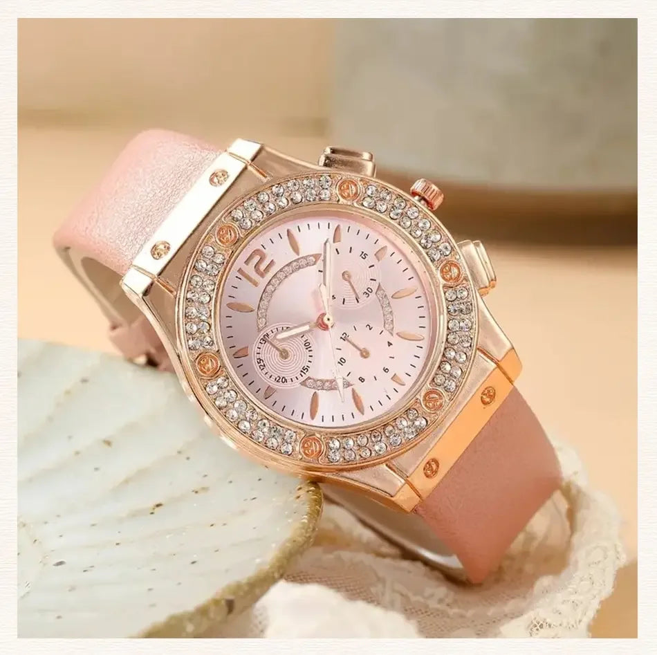 2pcs Set Womens Butterfly Watches Ladies Fashion Watch New Simple Casual Women Analog WristWatch Bracelet Gift