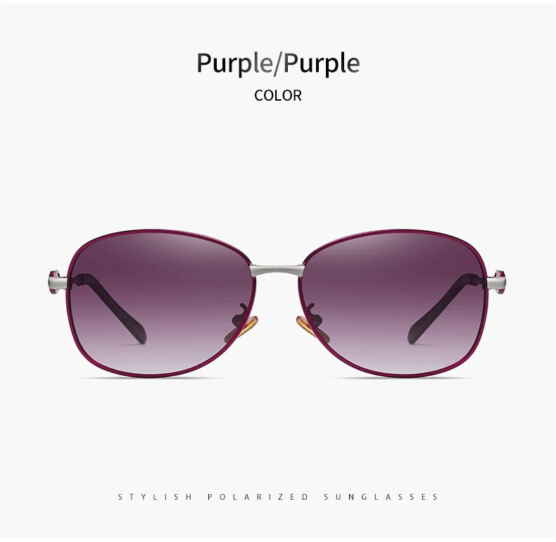 CoolPandas 2024 New Style Women's Sunglasses Gradient Polarized Lens Luxury Design Ladies Elegant UV400 Lunette De Soleil Femme