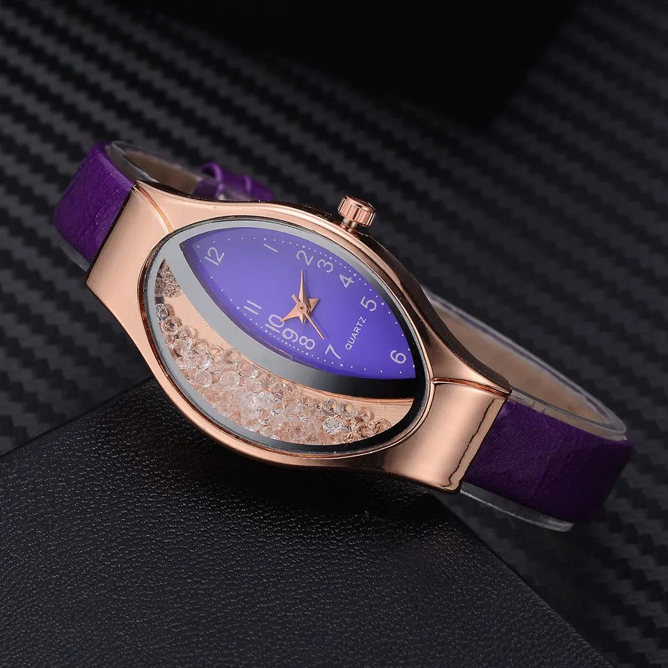 Fashion Oval Watch Women Luxury Gold Crystal Watches Metal Band Quartz Wristwatches for Ladies Girls Dames Horloge Montre Femme