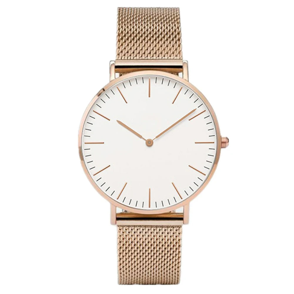 Luxury Rose Gold Watch Women Bracelet Top Brand Ladies Casual Quartz Clock Steel Women's Wristwatch Montre Femme Relogio